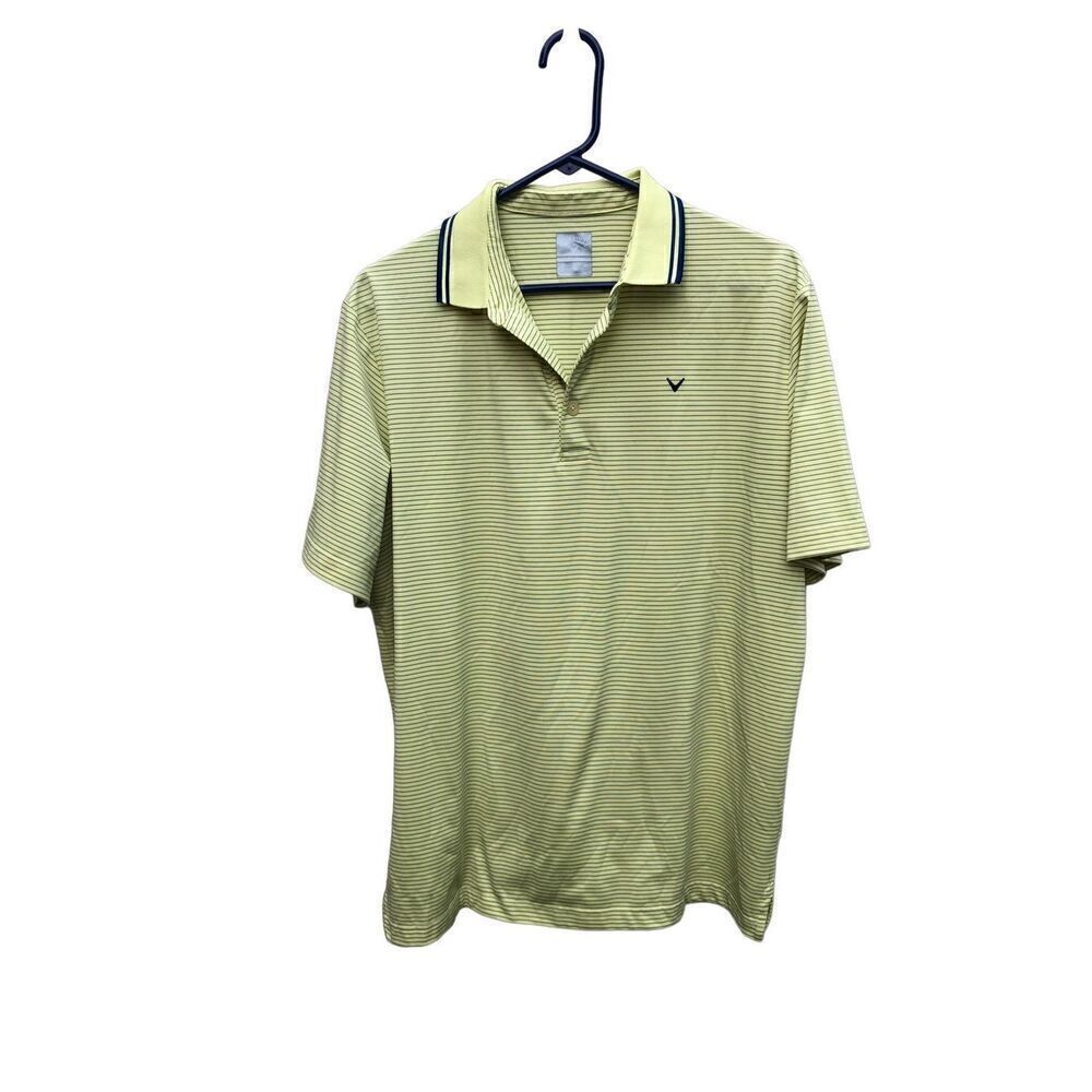 Callaway Golf Medium (M) Opti-Dri Yellow and Navy Striped